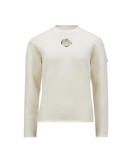 Moncler Round-Neck Knitwear in het White