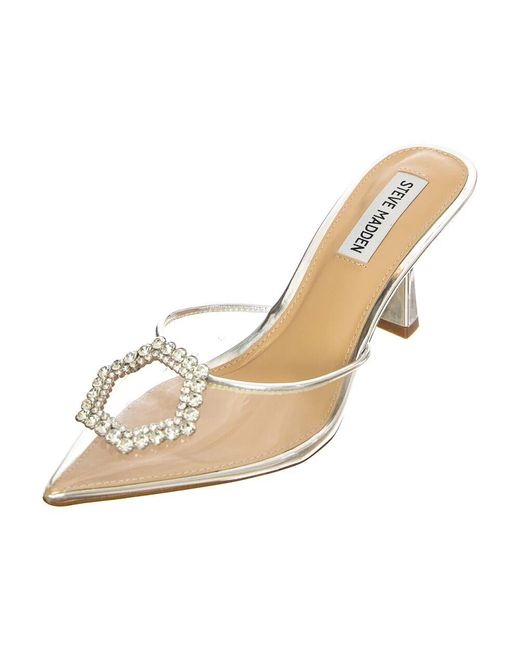 Mules con tacco di Steve Madden in White