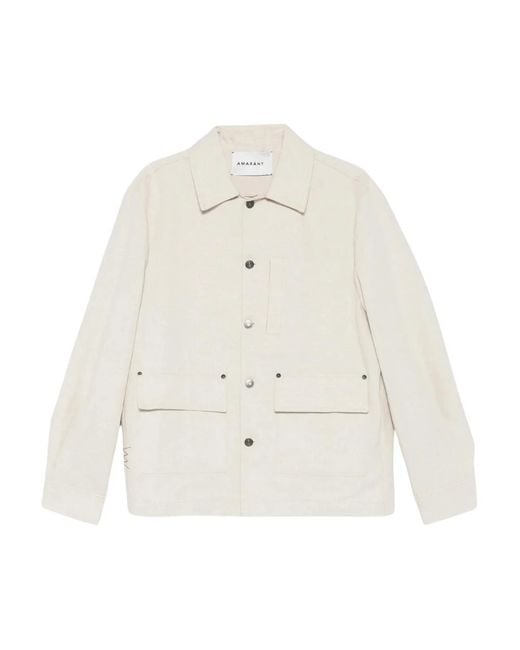 Amaranto White Light Jackets for men