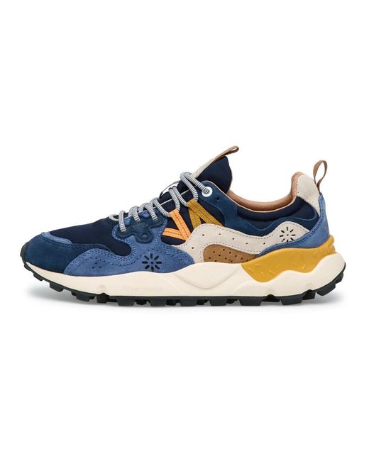 Flower Mountain Blue Sneakers for men