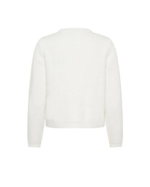 Kaffe Truien & Vesten ,Wit ,Nylon Astrid Cardigan in het White