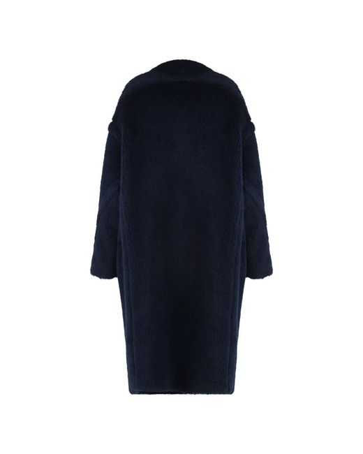 Max Mara Blue Double-Breasted Coats