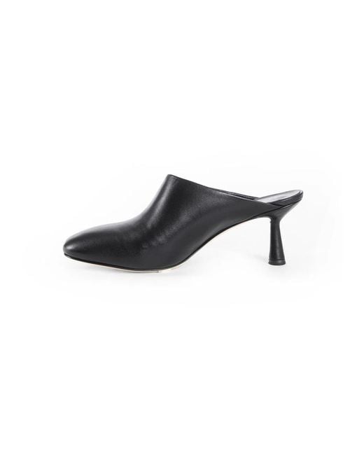Aeyde Black Heeled Mules