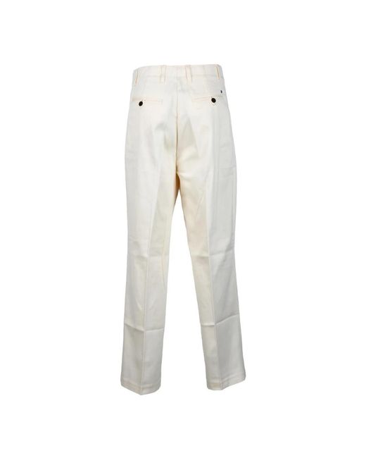 Tommy Hilfiger White Straight Trousers
