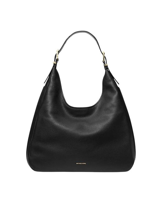 Michael Kors Black Nolita Hobo Leder Schultertasche