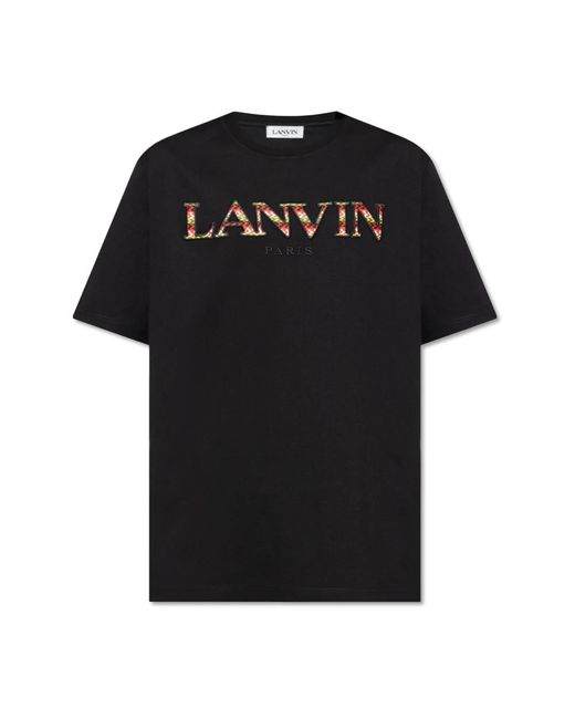 Lanvin T-Shirt mit Logo in Black für Herren