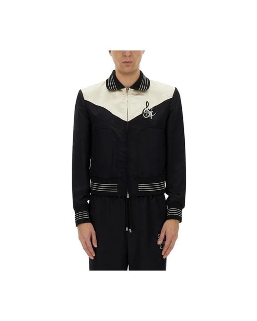 Amiri Black Bomber Jackets for men