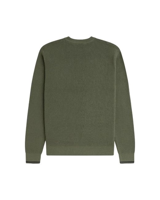 Fred Perry Green Round-Neck Knitwear for men
