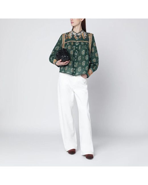 Farm Rio Green Blouses