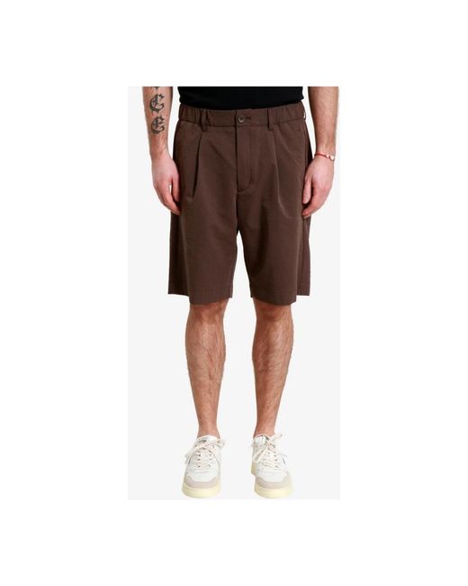 Herno Brown Casual Shorts for men