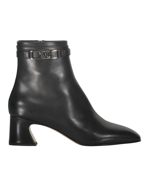 Ferragamo Black Heeled Boots