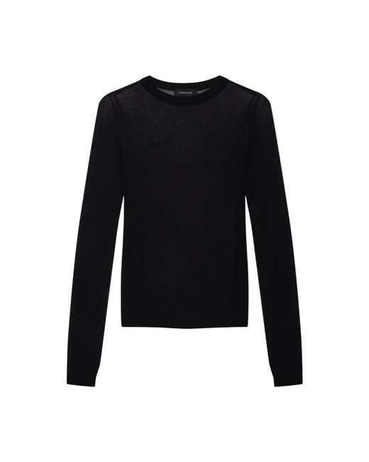 Anine Bing Black Round-Neck Knitwear