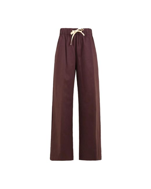 Attic And Barn Red Straight Trousers