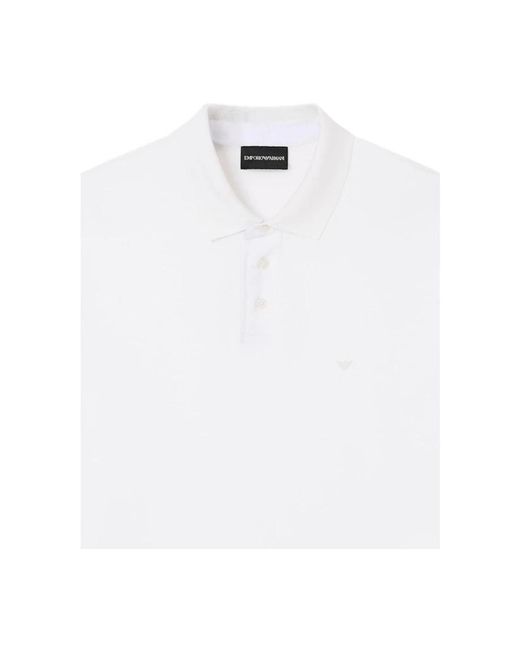 Emporio Armani White Polo Shirts for men