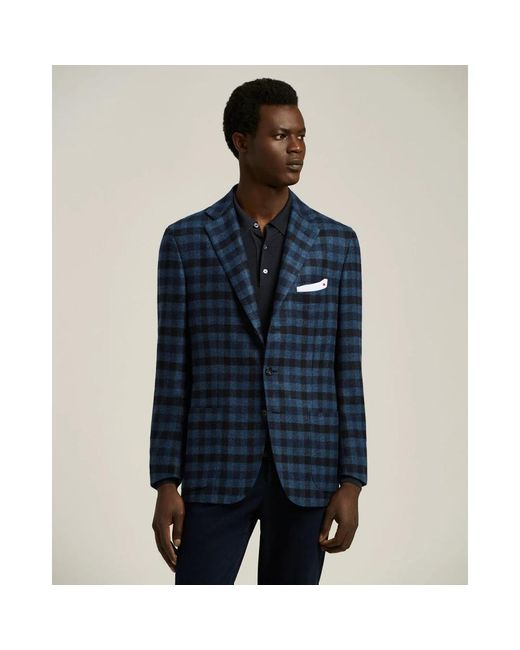 Kiton Blazers in het Blue voor heren