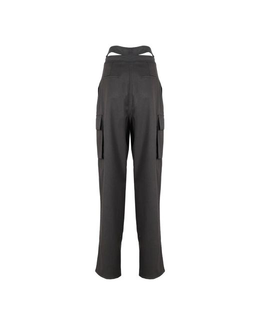 ANDREA ADAMO Gray Tapered Trousers