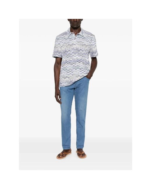 Incotex Blue Straight Jeans for men