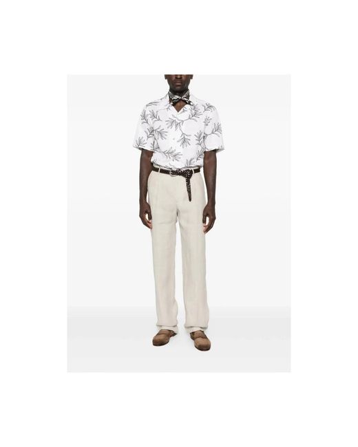 Etro White Pants Neutral for men