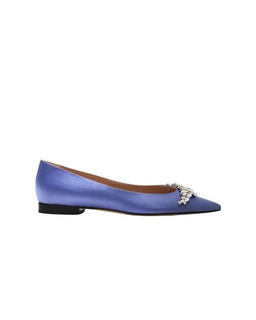 Scarosso Blue Ballerinas