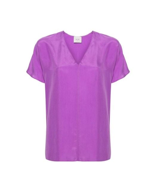 Blusa elegante para mujer Alysi de color Purple