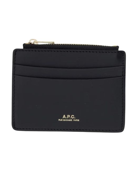 Wallets & Cardholders A.P.C. en coloris Black