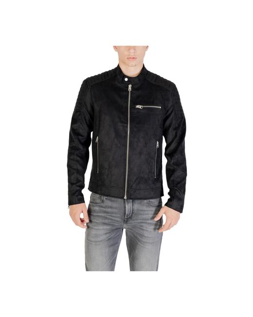 Leather Jackets Only & Sons pour homme en coloris Black