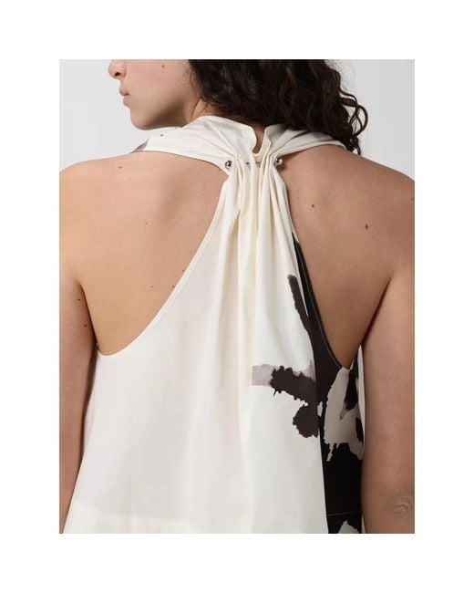 Liviana Conti White Sleeveless Tops