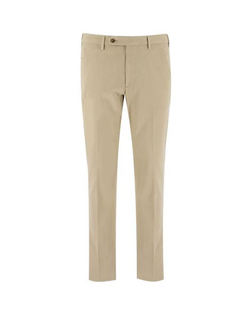 BERWICK  1707 Natural Slim-Fit Trousers for men