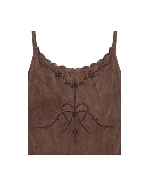 Frankie's Bikinis Brown One-Piece