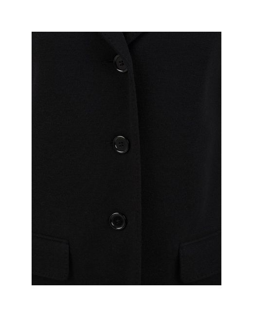 Aspesi Single-Breasted Coats in het Black