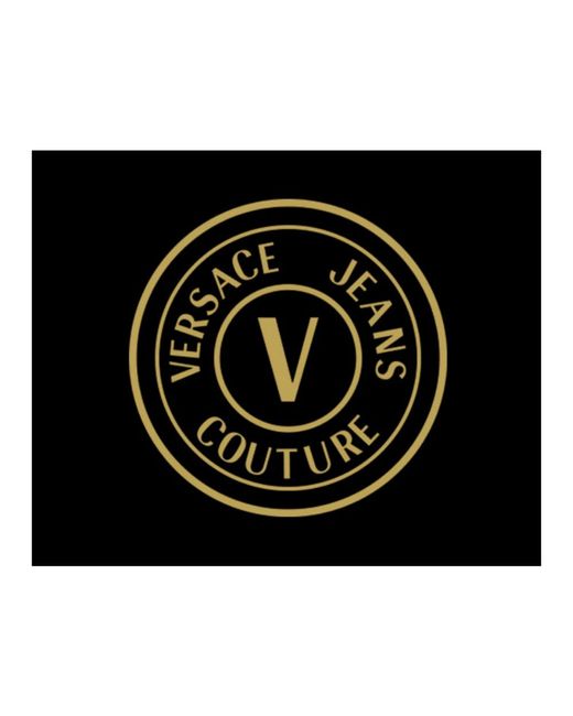 Versace Runde Emblem -Strickkleidung in Black für Herren
