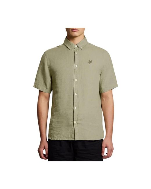 Lyle & Scott Green Short Sleeve Shirts for men