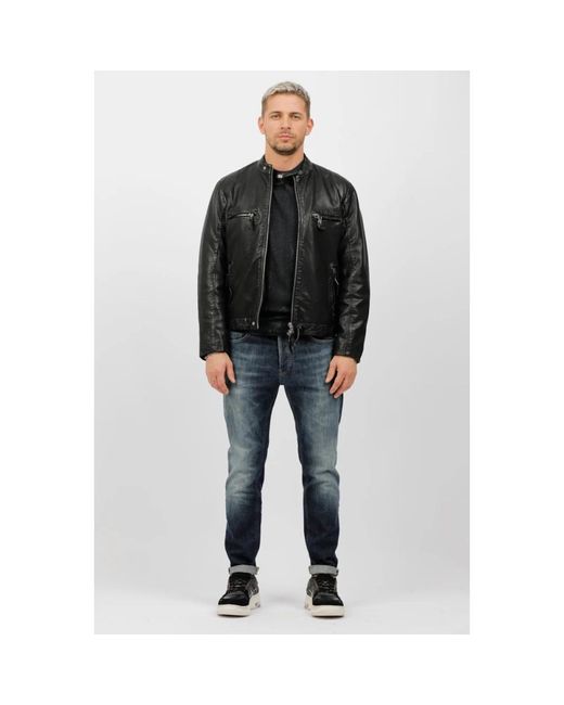 The Jack Leathers Black Leather Jackets for men
