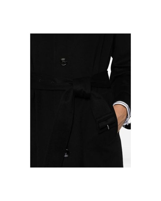 Lardini Black Trench Coats for men