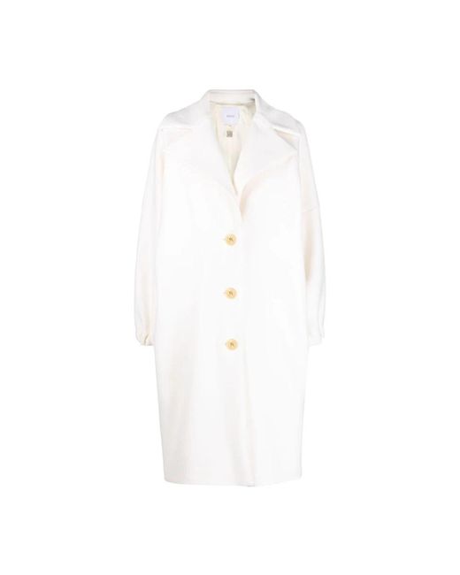 Patou White Single-Breasted Coats