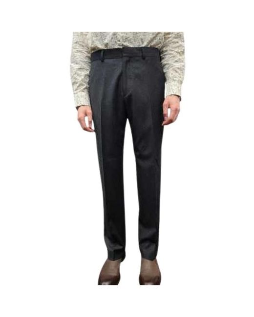 Paul Smith Wijde Flannel Broek in het Black voor heren