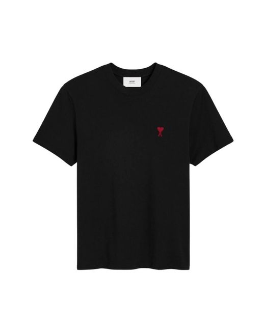 Ami de coeur camiseta de algodón AMI de hombre de color Black