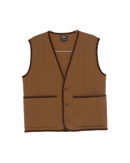 A.P.C. Vests in het Brown