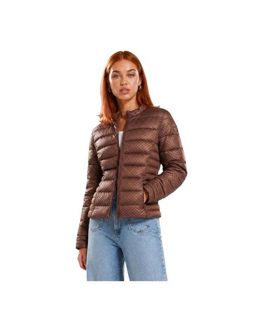 Guess Brown Winter Jackets