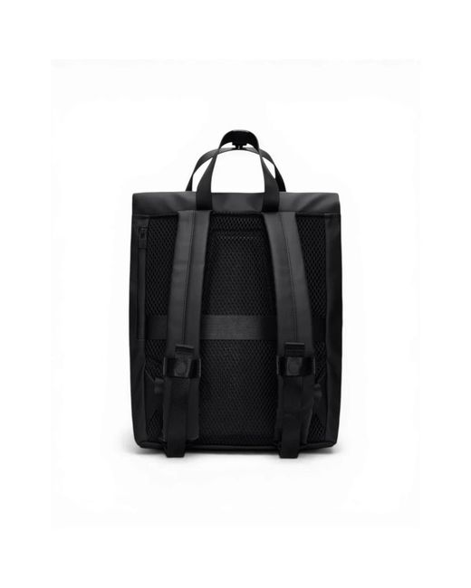 Rains Black Backpacks