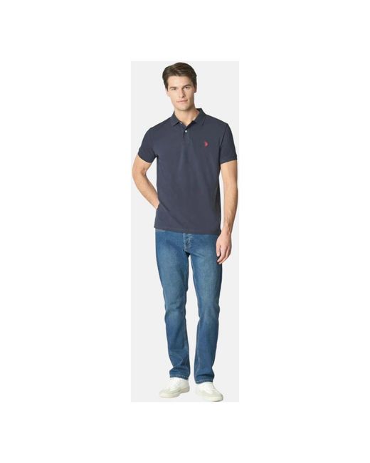 U.S. POLO ASSN. Blue Polo Shirts for men