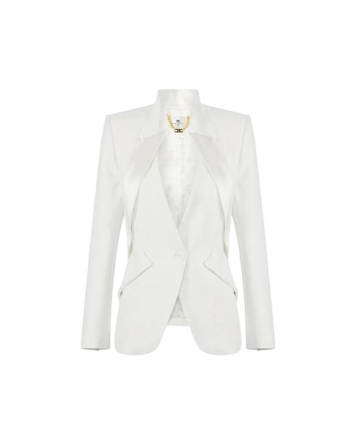 Elisabetta Franchi White Blazers