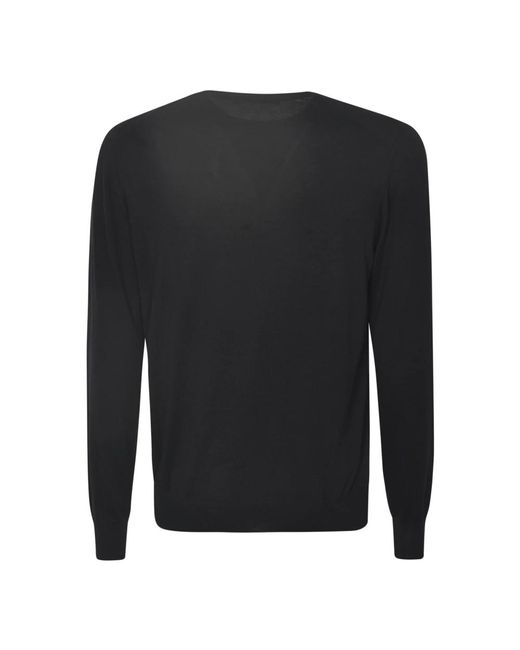 Knitwear > round-neck knitwear Tagliatore pour homme en coloris Black