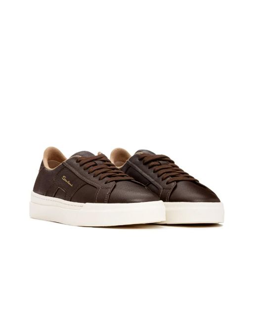 Santoni Brown Sneakers for men