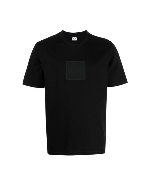 C P Company Logo-badge-t-shirt in Black für Herren
