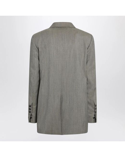 Rick Owens Gray Blazers for men