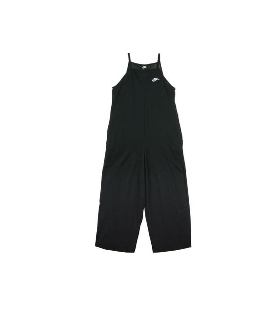 Nike Black Schwarz/weiß jersey jumpsuit