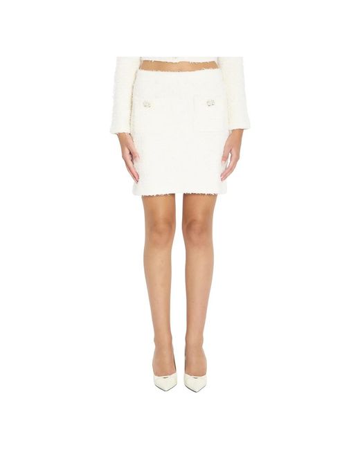 Self-Portrait White Short Skirts