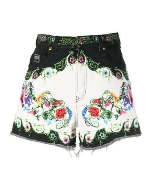 Versace Jeans Couture Green Short Shorts