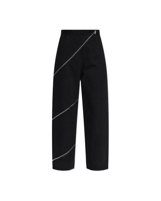 Straight Jeans Alaïa de color Black